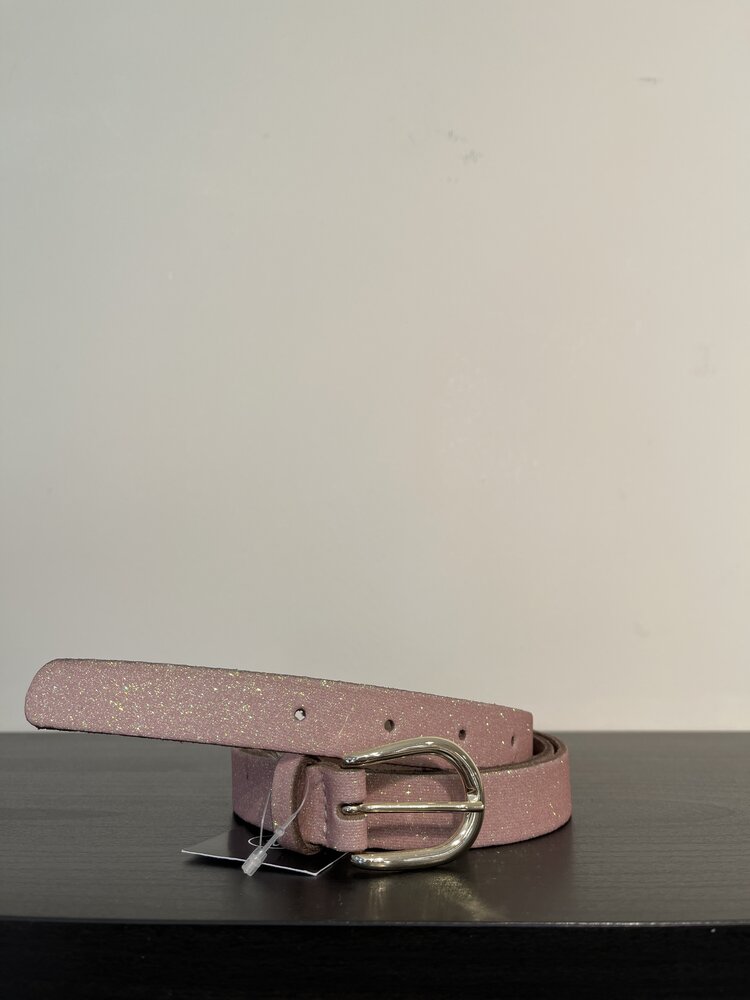 Elvy Glitter Belt Women Pink