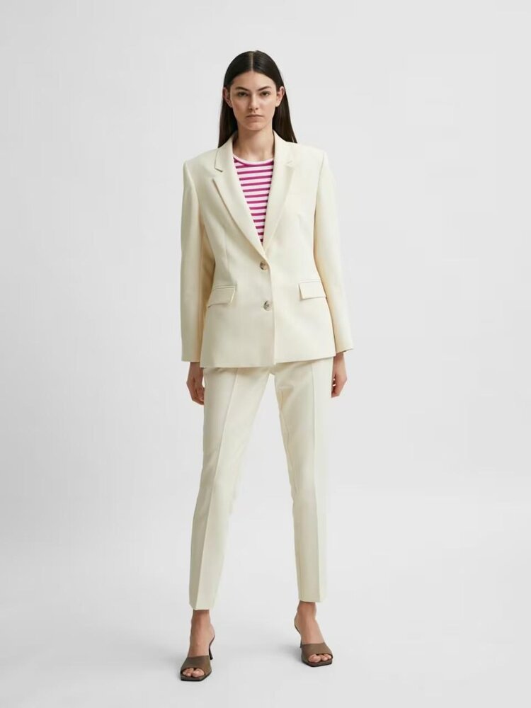 Selected Femme Rita LS Classic Blazer PD NOOS Birch