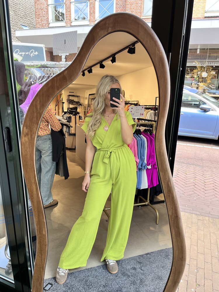 Just be Jolie Lola Jumpsuit Lime