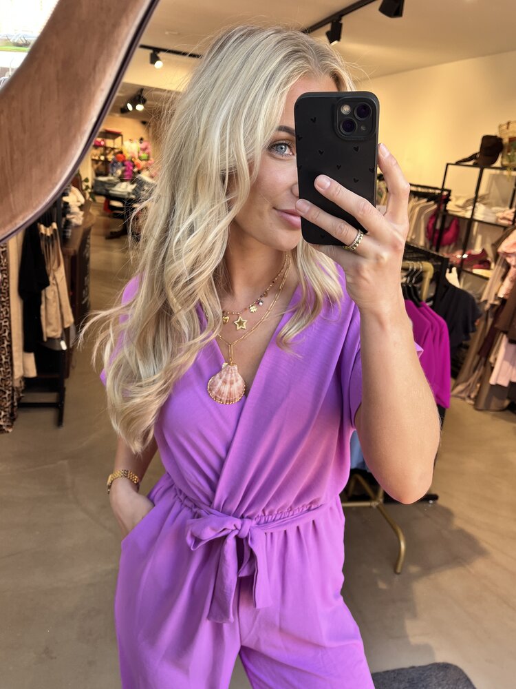 Just be Jolie Lola Jumpsuit Purle