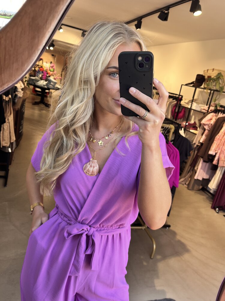 Just be Jolie Lola Jumpsuit Purle