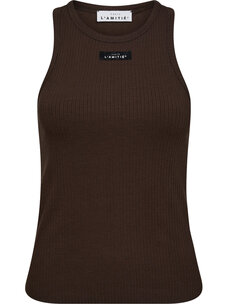 Haute L'Amitié Rib Badge Tank Mocca