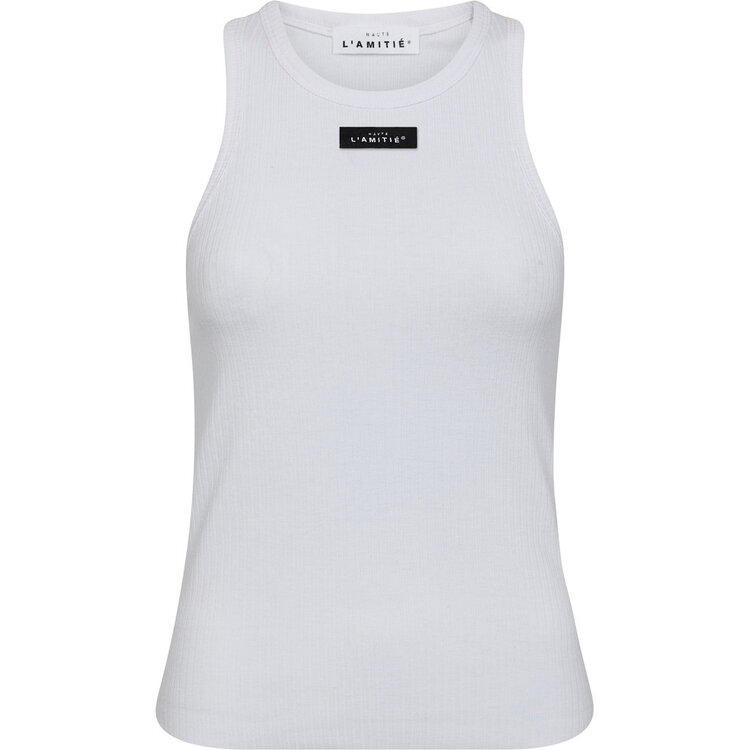 Haute L'Amitié Rib Badge Tank White