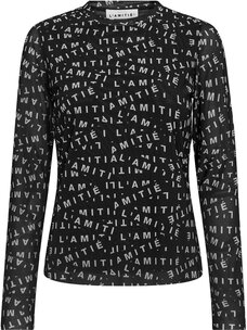 Haute L'Amitié L’AMITIÉ Mesh LS O-Neck Black