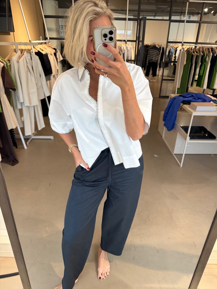 Selected Femme Juma HW Loose Barrel Pant Black