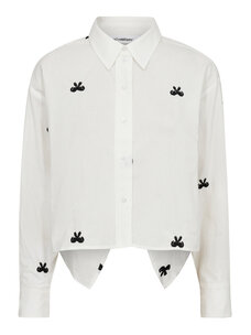 Co'Couture RiaCC Ribbon Shirt White