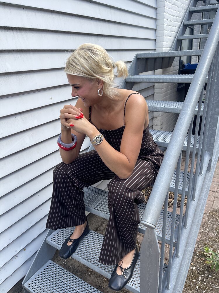 Haute L'Amitié Sue Wide Pin Tall Pant Mocca