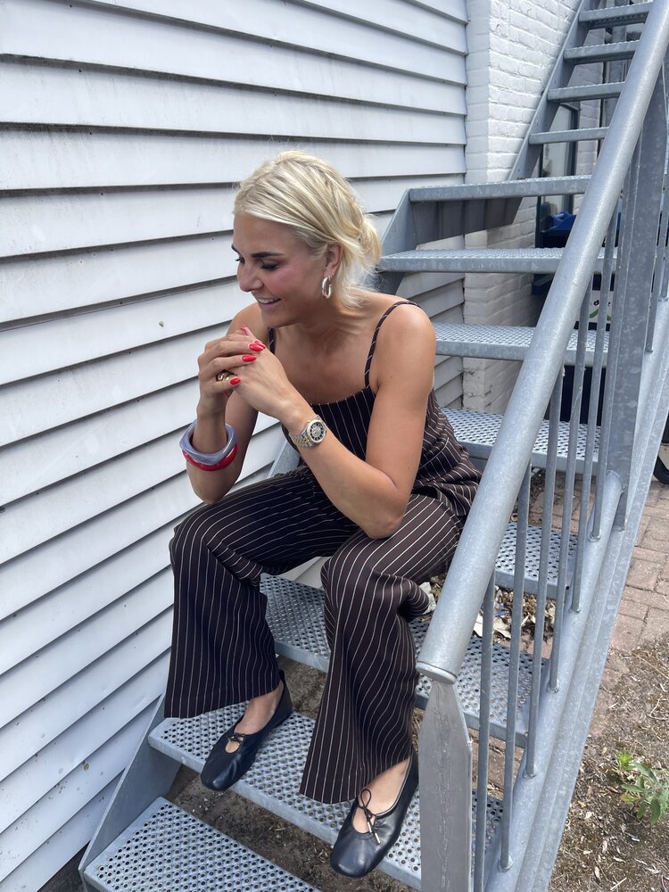 Haute L'Amitié Sue Wide Pin Tall Pant Mocca