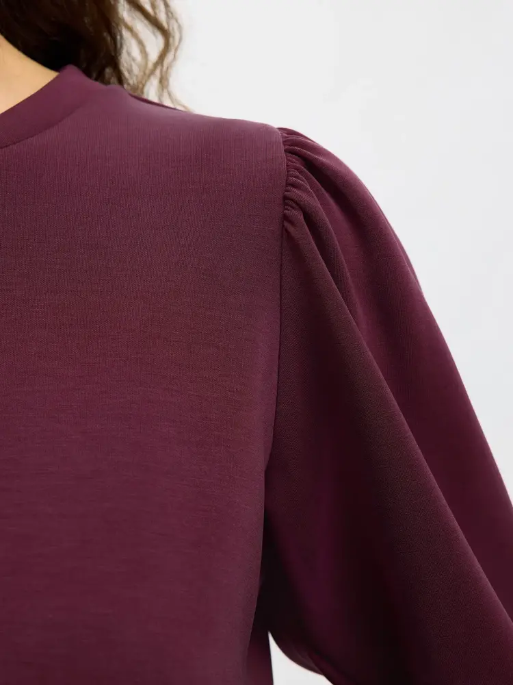 Selected Femme Tenny 3/4 Sweat Top NOOS Fig