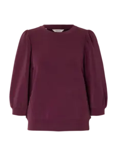 Selected Femme Tenny 3/4 Sweat Top NOOS Fig