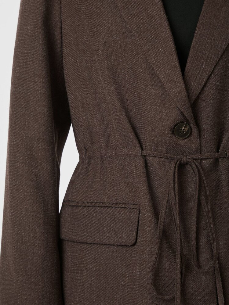 Neo Noir Jemmie Melange Blazer Brown Melange