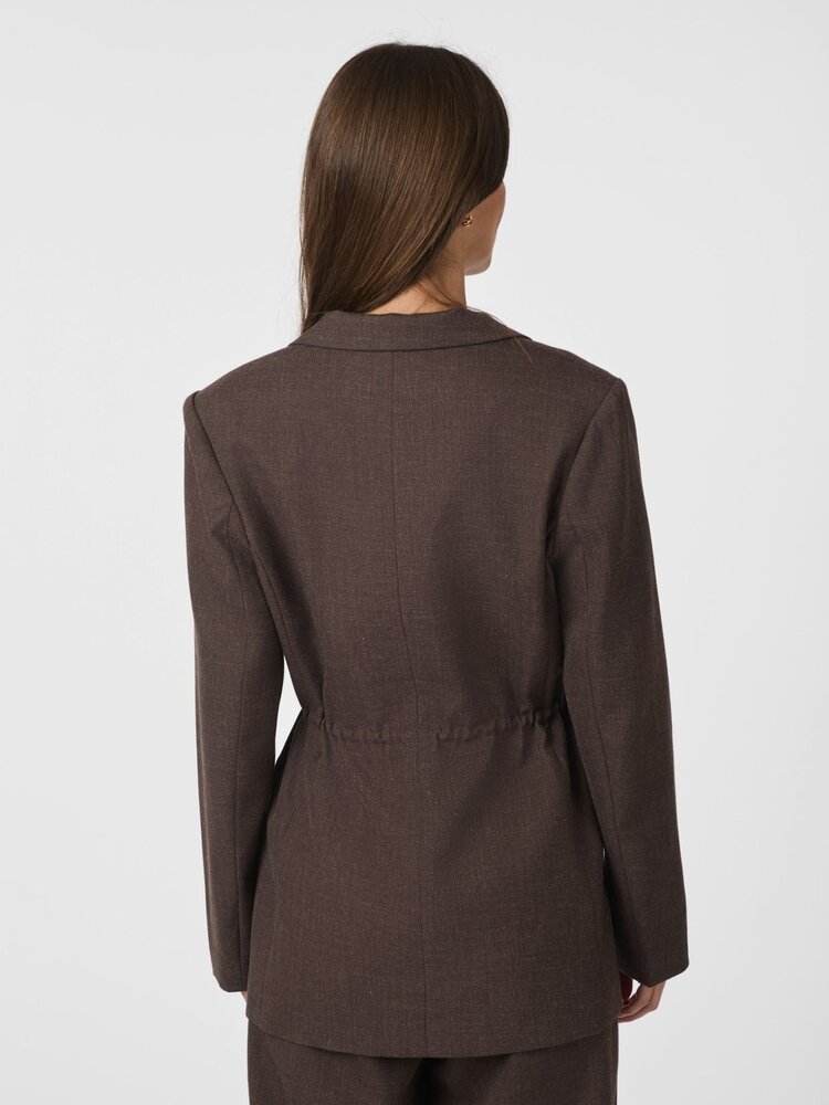 Neo Noir Jemmie Melange Blazer Brown Melange