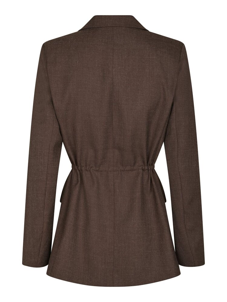 Neo Noir Jemmie Melange Blazer Brown Melange