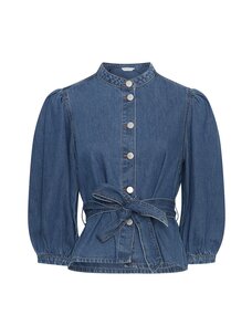 MSCH Rylan Elena 3/4 Shirt Mid Blue Wash