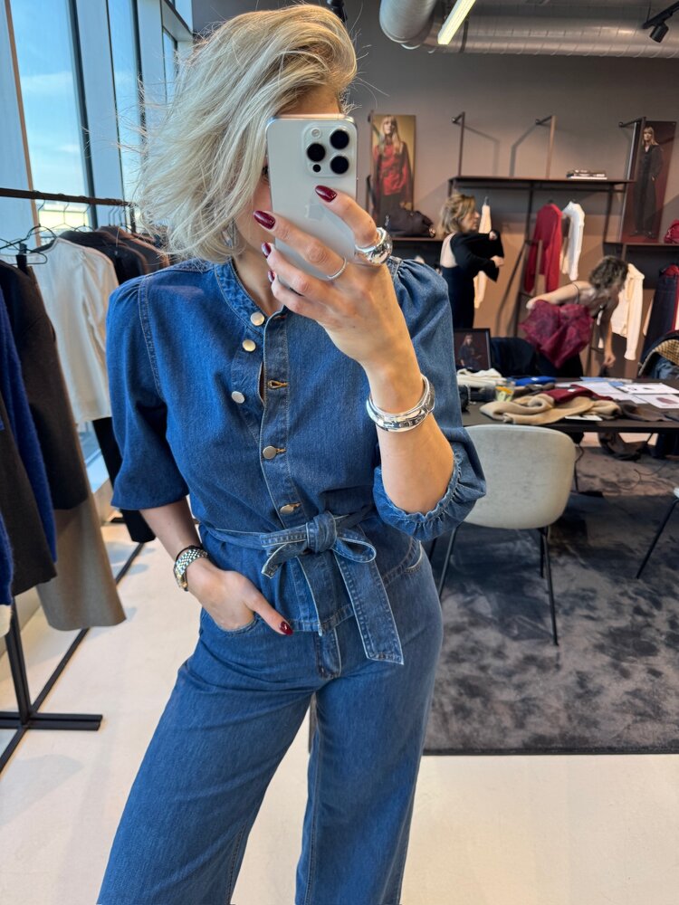 MSCH Rylan Elena Pants Mid Blue Wash