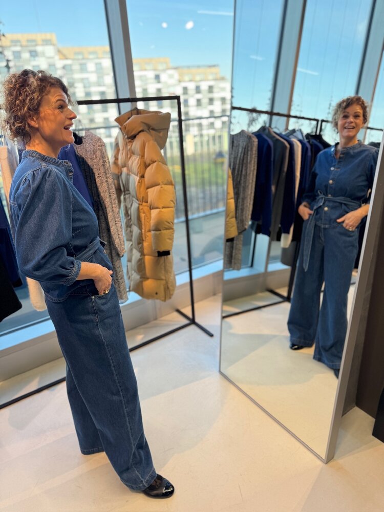 MSCH Rylan Elena Pants Mid Blue Wash