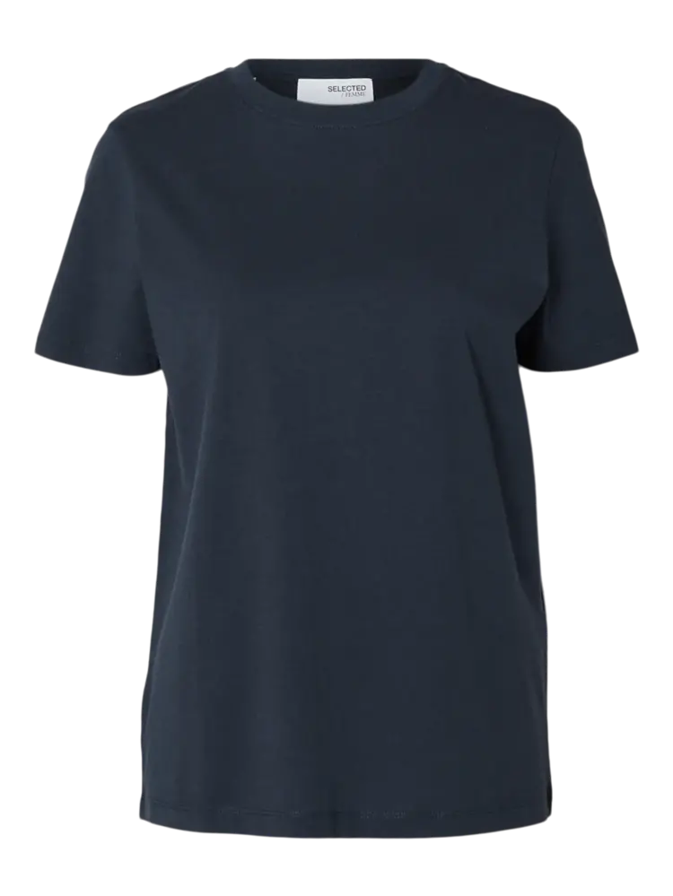 Selected Femme My Essential SS O-Neck Tee Sapphire