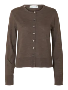 Selected Femme Thea LS Knit Merino Cardigan NOOS Delicioso