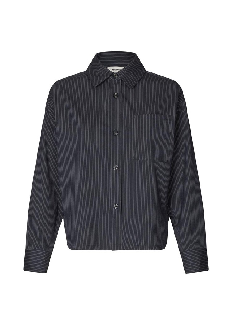 Modström PaitynMD Shirt Navy Sky Pinstripe