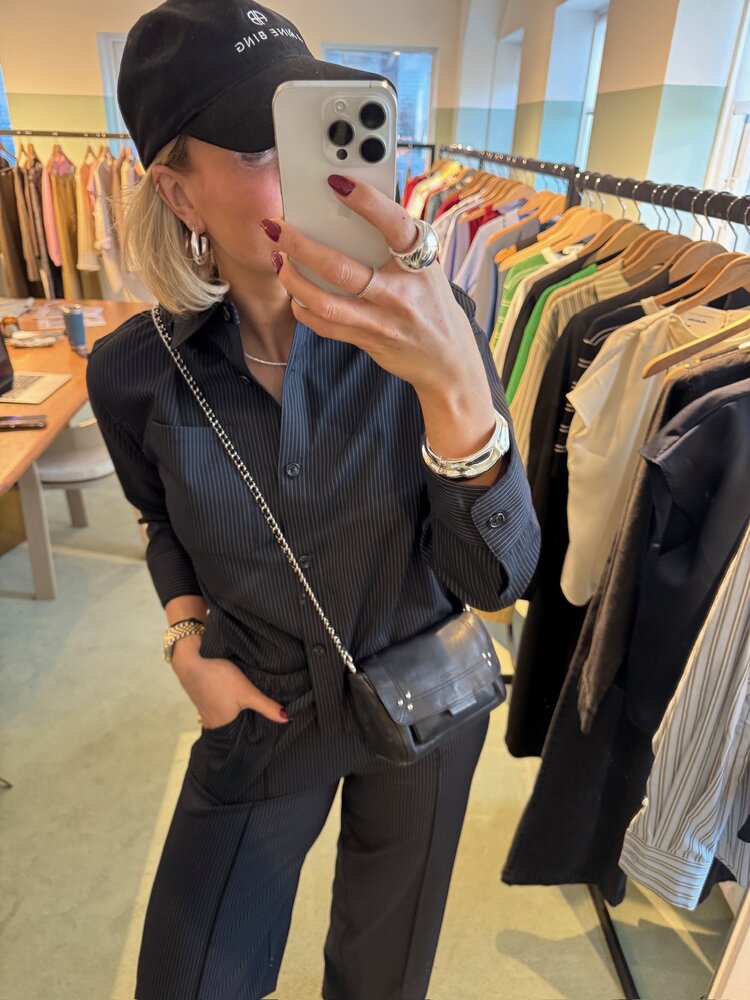 Modström PaitynMD Shirt Navy Sky Pinstripe