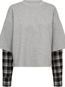 Haute L'Amitié LS Shirt Mix Grey Melange