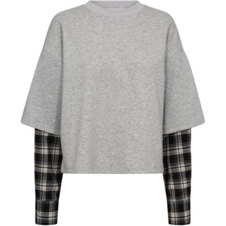 Haute L'Amitié LS Shirt Mix Grey Melange