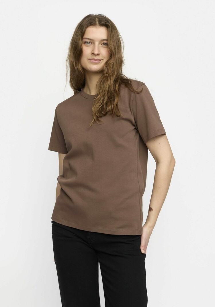 Soft Rebels Hella T-shirt Gots Coffee Quartz