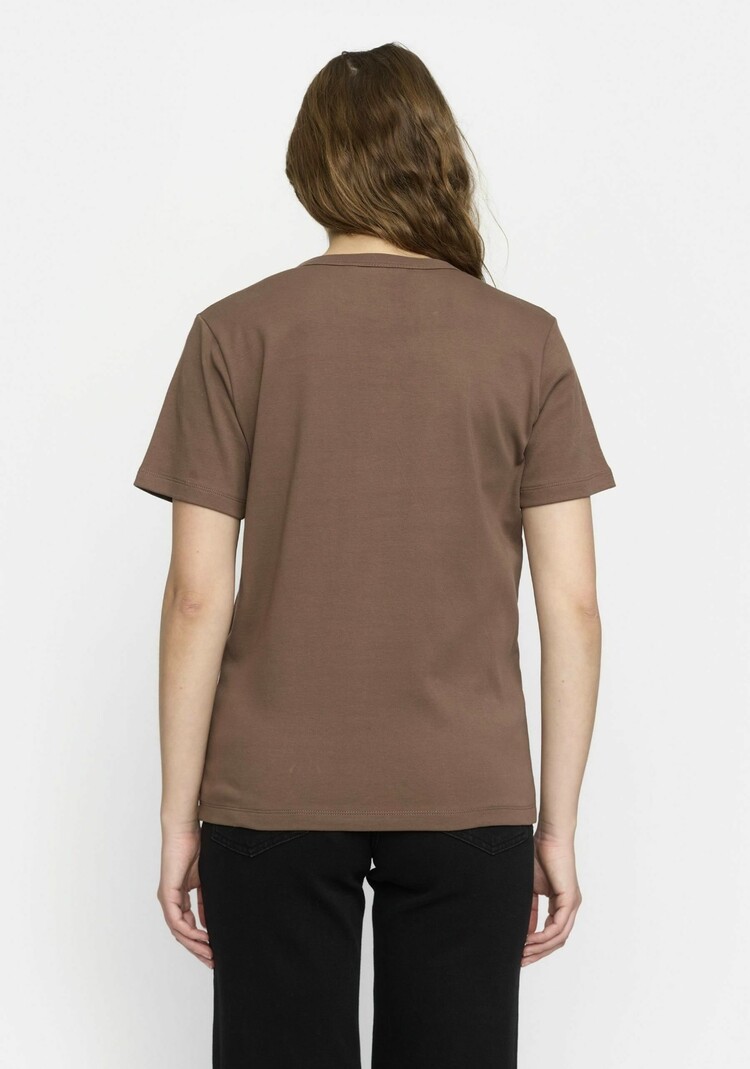 Soft Rebels Hella T-shirt Gots Coffee Quartz