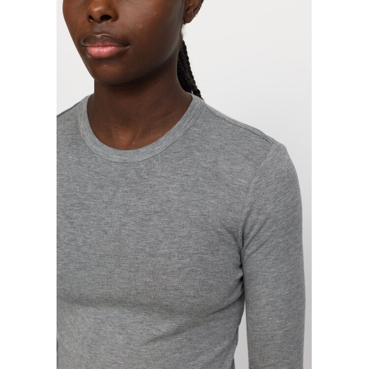 Soft Rebels Roman O-neck Medium Grey Melange