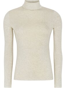Soft Rebels Roman Roll Neck Arctic Wolf Melange