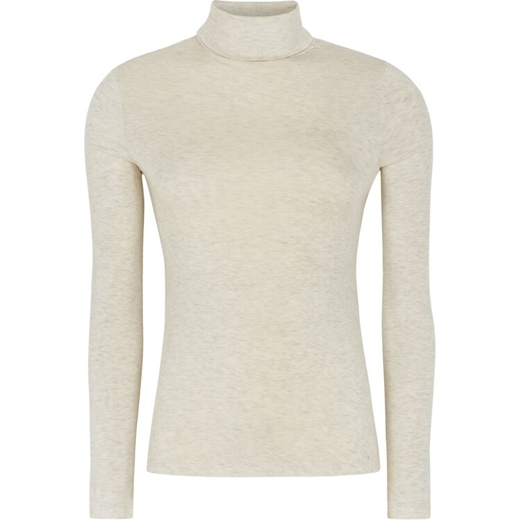 Soft Rebels Roman Roll Neck Arctic Wolf Melange