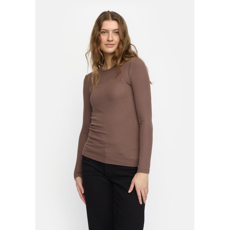 Soft Rebels Fenja O-neck Top Coffee Quartz