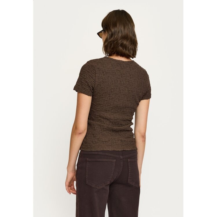 Soft Rebels Gizelle O-neck SS Top Coffee Bean