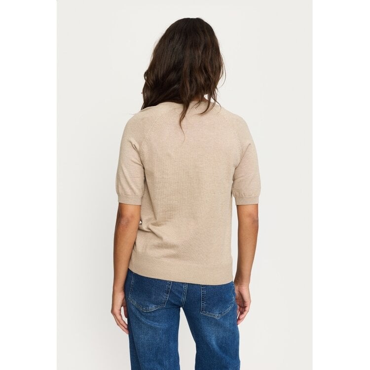 Soft Rebels Marla SS O-neck Knit Nomad Melange