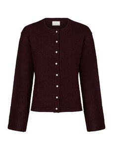 Neo Noir Mixie Knit Cardigan Wine