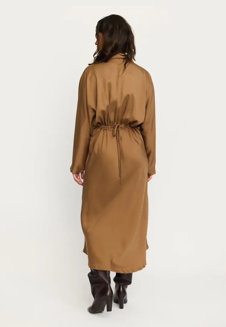 Soft Rebels Stormy Midi Dress Toasted Coconut