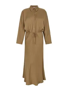 Soft Rebels Stormy Midi Dress Toasted Coconut