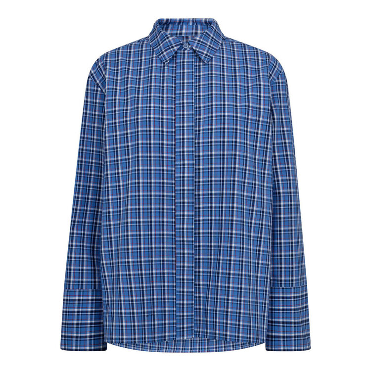 Co'Couture AngelicaCC Check Shirt Blue