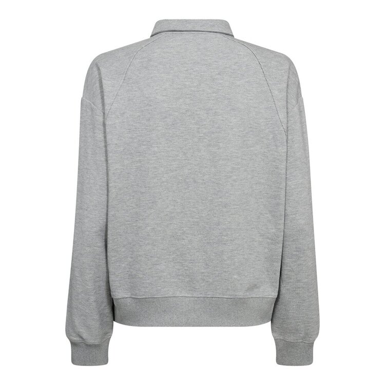 Co'Couture DengiCC Polo Sweat Pale Grey