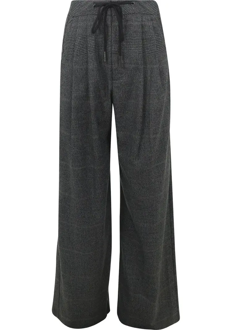 Haute L'Amitié Michelle Check Tailor Tie Pants Grey