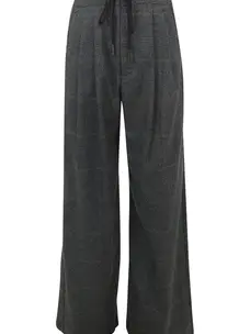 Haute L'Amitié Michelle Check Tailor Tie Tall Pants Grey