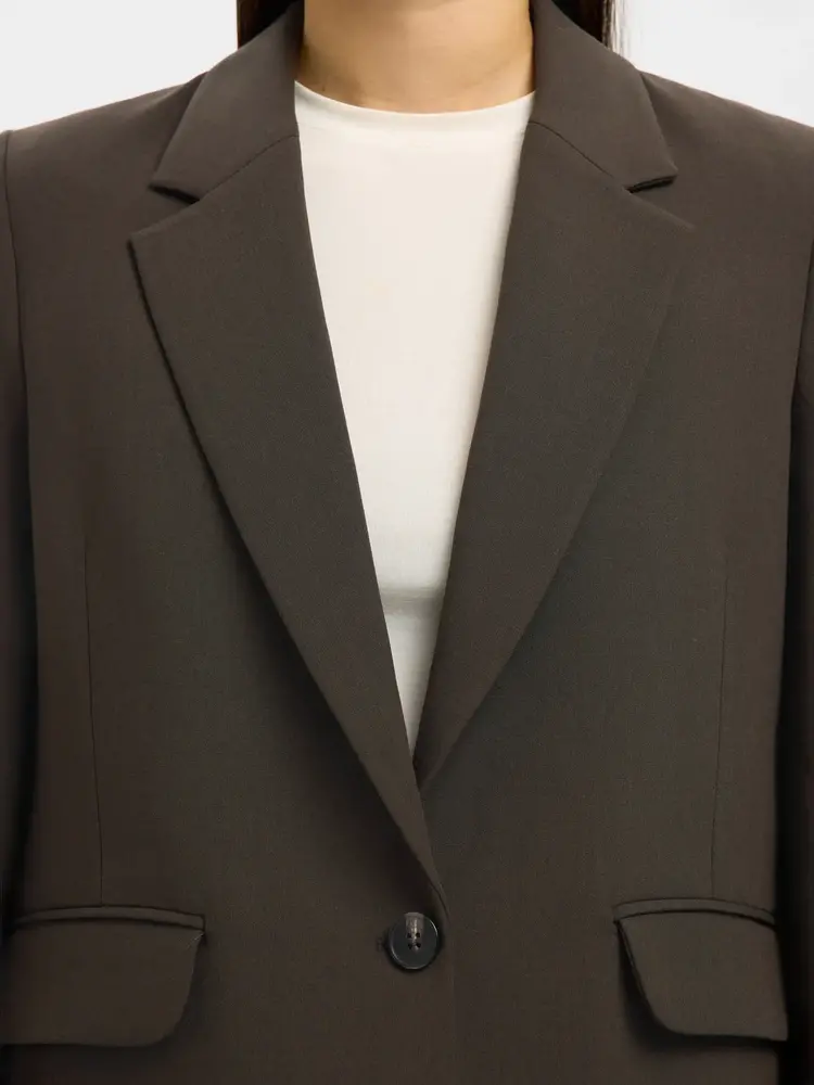 Selected Femme Rita LS Relaxed Blazer Mel Noos Delicioso Melange