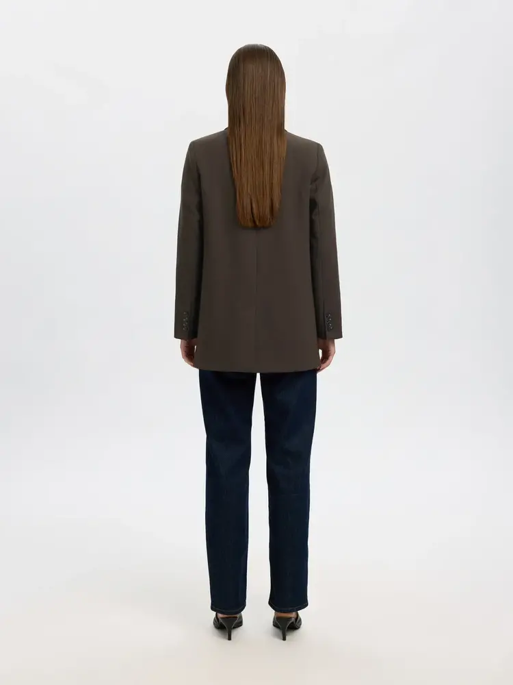 Selected Femme Rita LS Relaxed Blazer Mel Noos Delicioso Melange