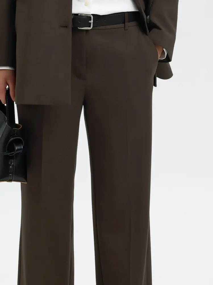 Selected Femme Rita MW Wide Pant Mel NOOS Delicio Melange