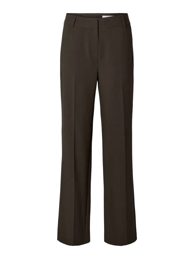 Selected Femme Rita MW Wide Pant Mel NOOS Delicio Melange