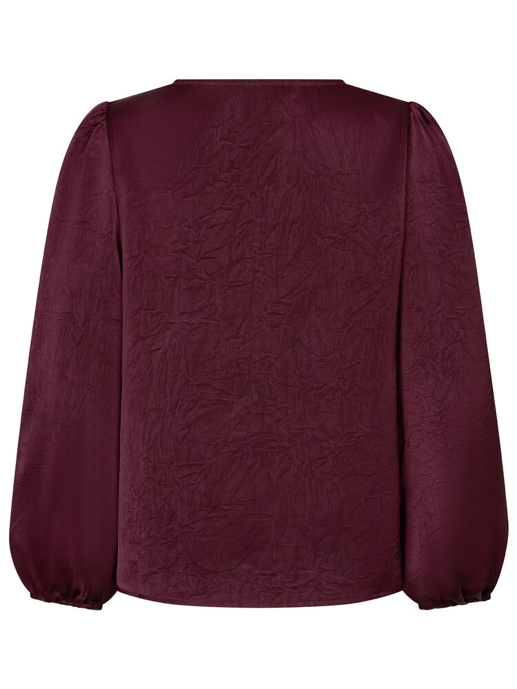 Ydence Top Nyma Burgundy