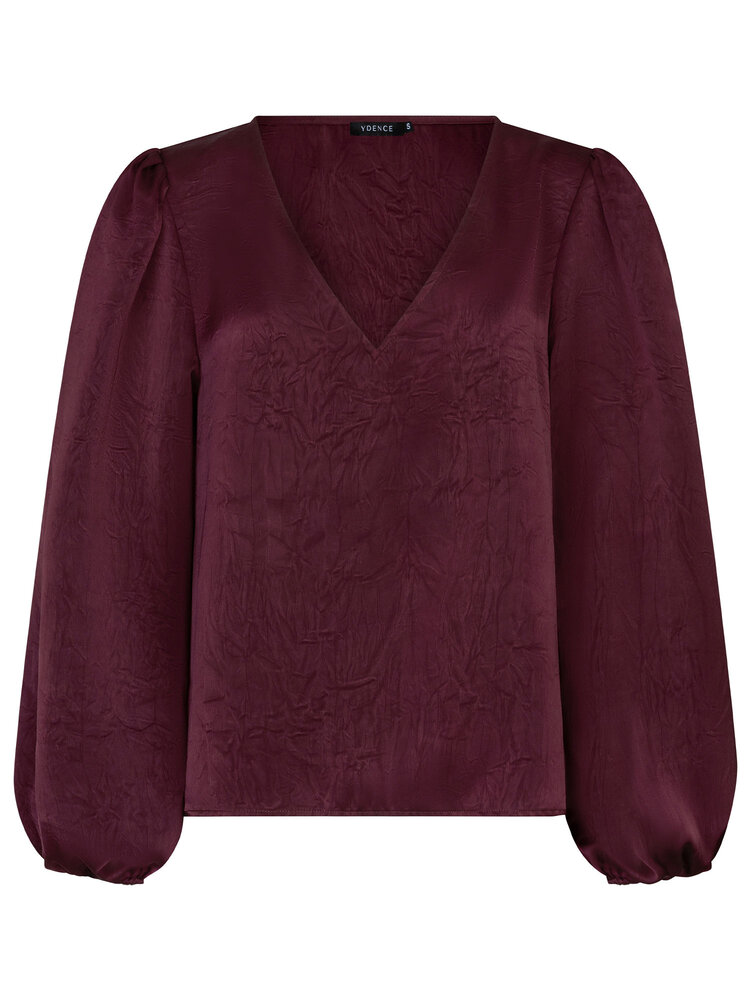 Ydence Top Nyma Burgundy