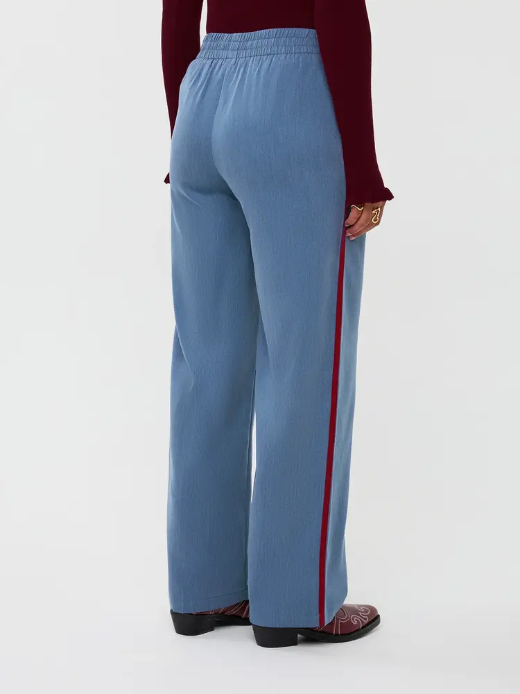 Ydence Pants Zizi Denim Blue Burgundy