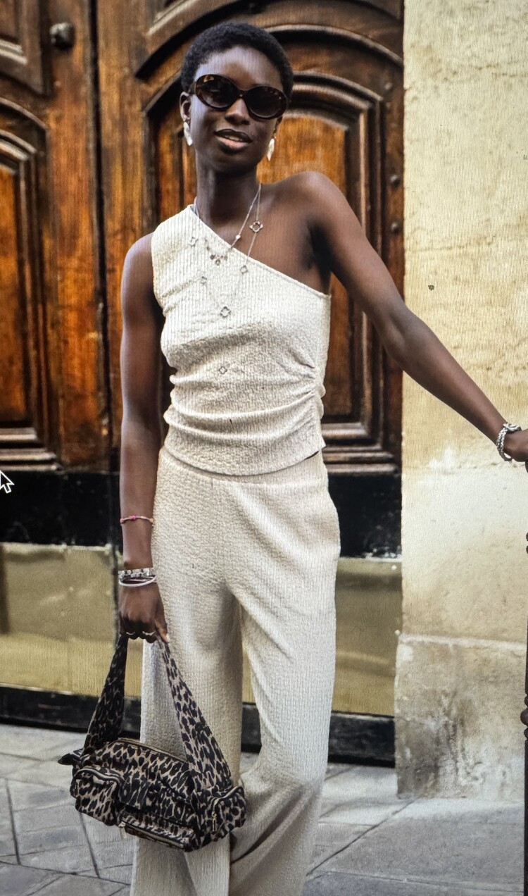 My Jewellery Panterprint schoudertas met vakjes en ritsen