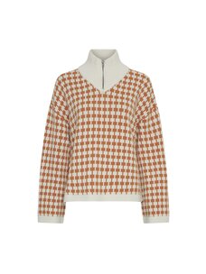 MSCH Amaria Zip Pullover Egret/C Spice